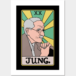 Carl Gustav Jung Tarot Portrait - Jungian Psychology Teacher - Color Posters and Art